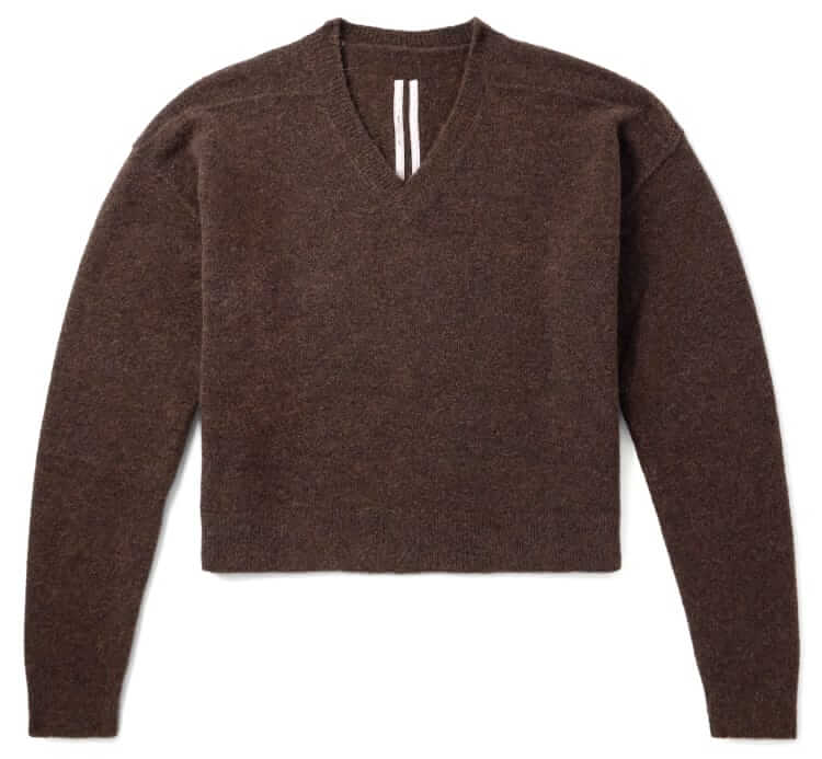 rick owens tommy cropped sweater