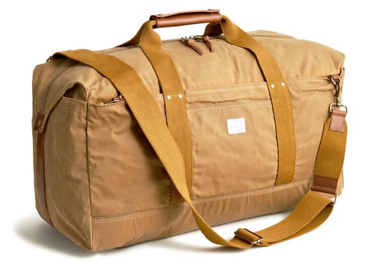 J.Crew Waxed canvas duffle bag
