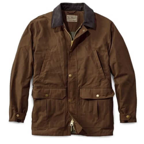 L.L. Bean Double l waxed cotton upload coat
