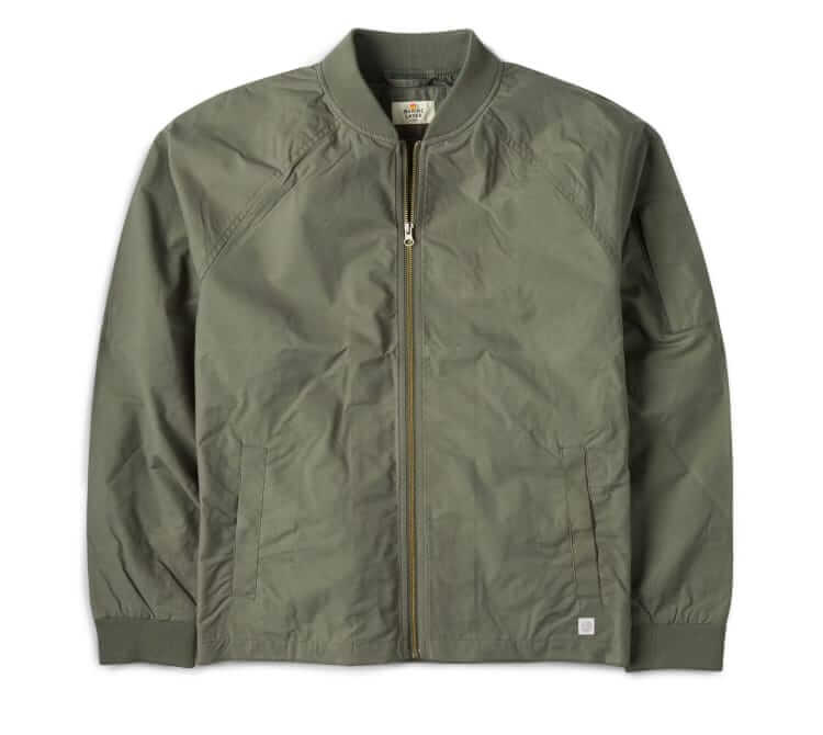 marine layer glenn waxed canvas bomber