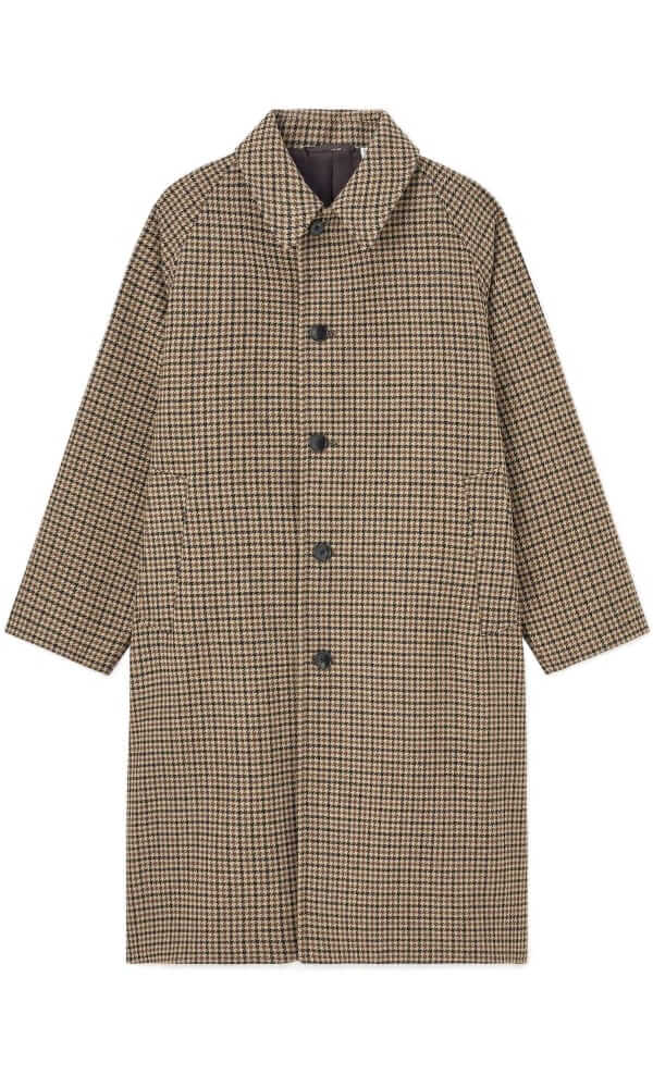 gu balmacaan coat