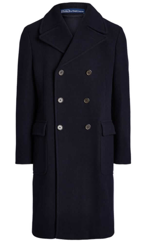 polo ralph lauren double-breasted car coat