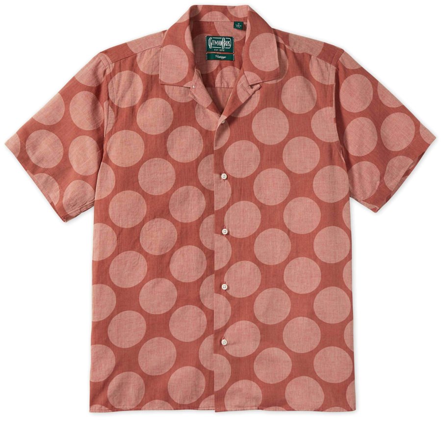Gitman Bros. Vintage Brick Dot Camp Collar Shirt