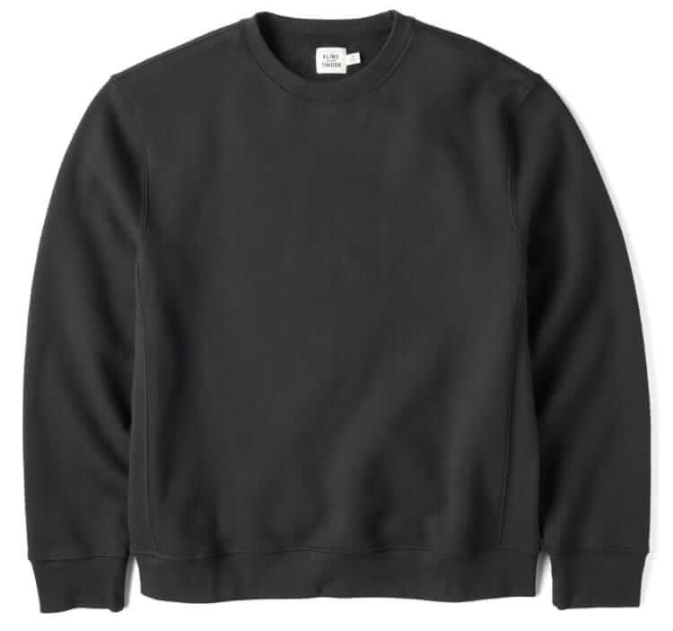 flint and tinder 10-year crewneck sweatshirt in black