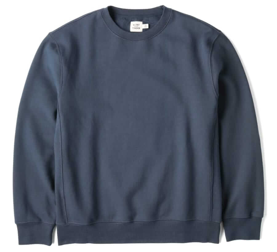 flint and tinder 10-year crewneck sweatshirt in navy