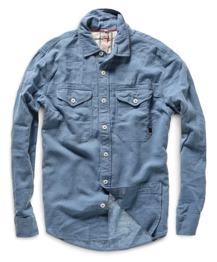 relwen slub linen workshirt