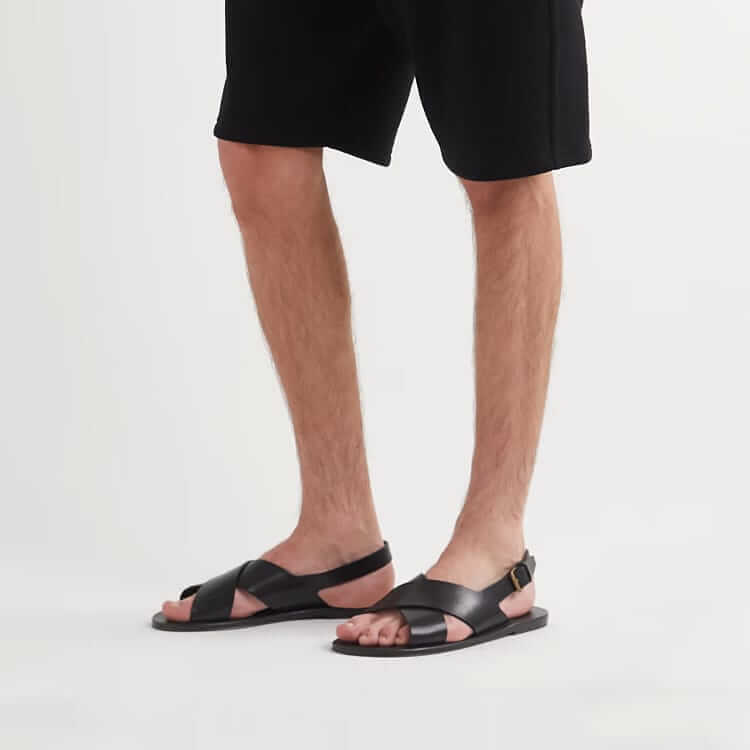 Saint Laurent Mojave Leather Sandal