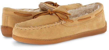 Minnetonka Pile-Lined Handsole Slippers