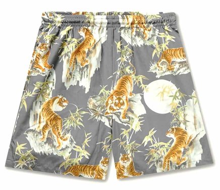 Go Barefoot Tiger Print Cotton-Blend Shorts