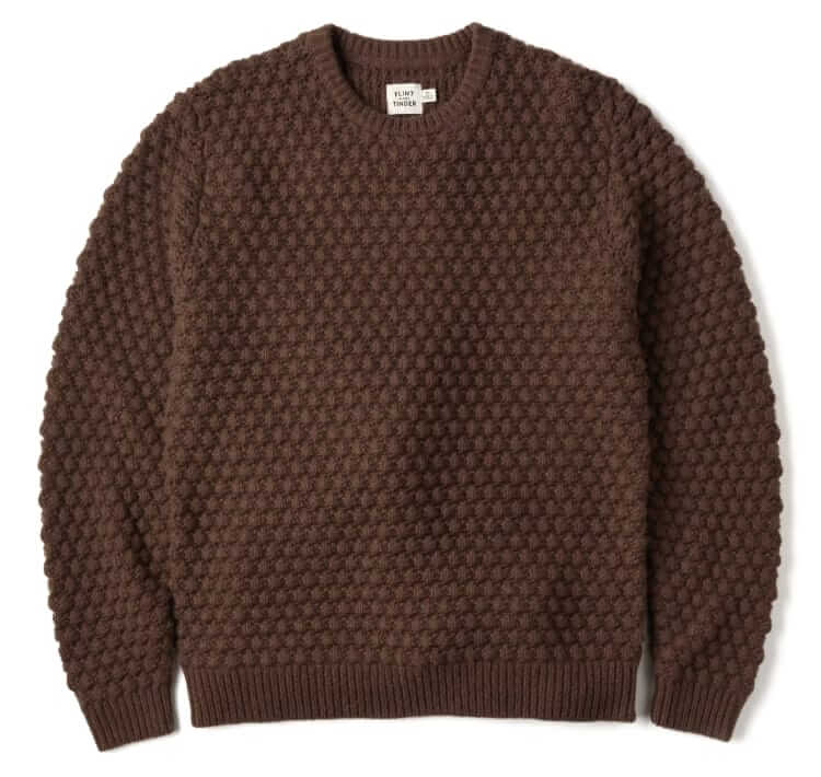 flint and tinder wool fisherman sweater