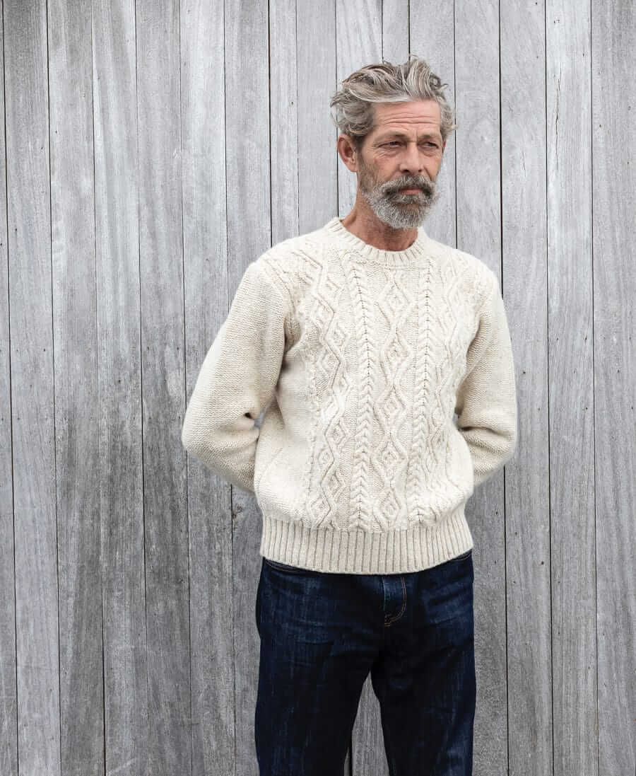 Inis Meain cashmere Aran sweater