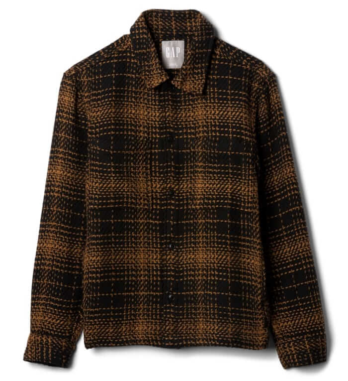 Gap Relaxed twill flannel shirt