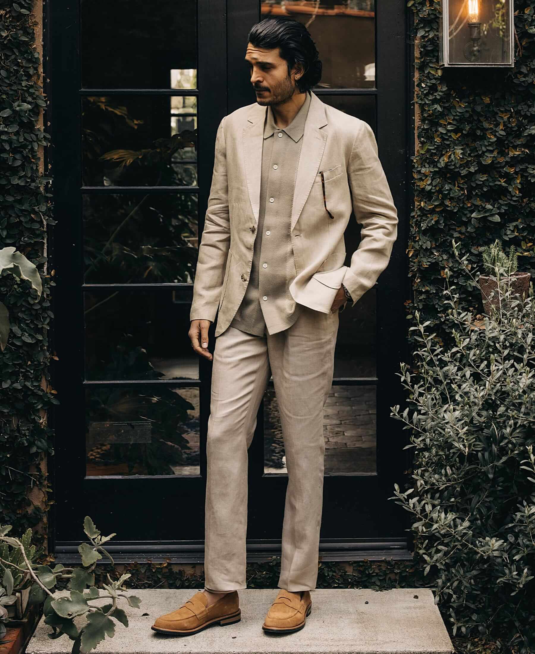 Good/Better/Best Men's CreamColored Blazers Valet.