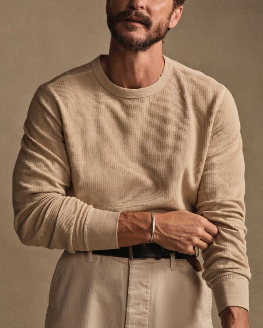 Best waffle thermal tees for men in 2025