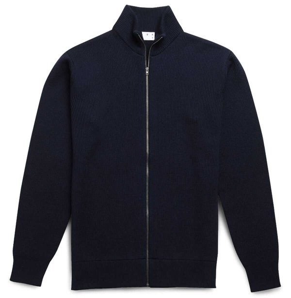 ASKET Merino Zip-Up Cardigan