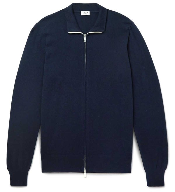 Ghiaia Cashmere Zip-Up Cardigan