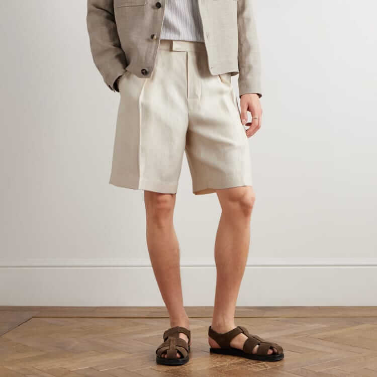 loro piana reinga wide-leg bermuda short