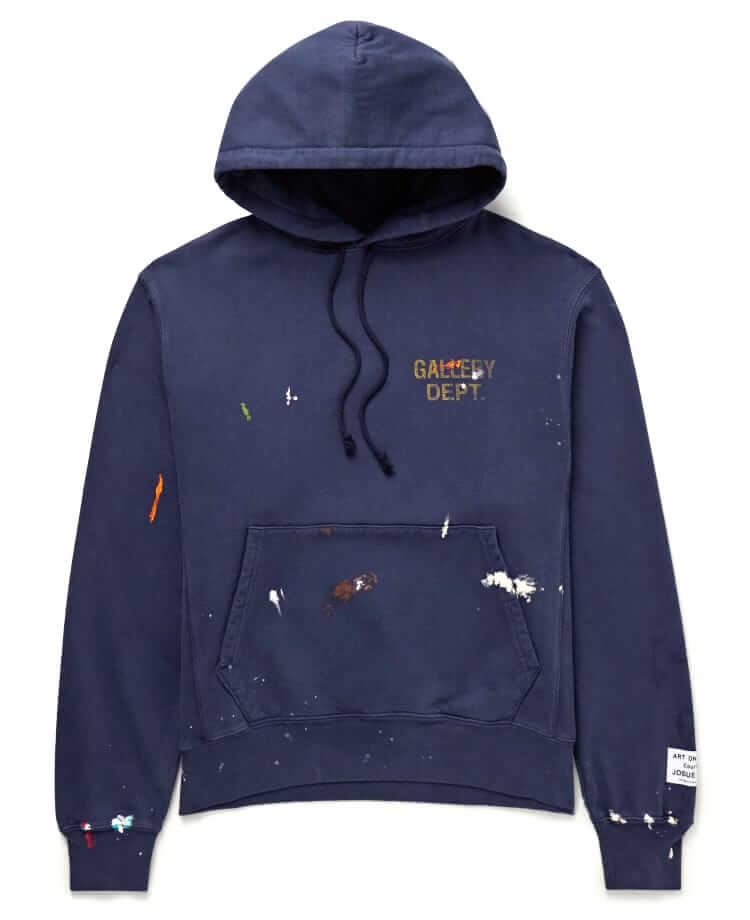 gallery dept paint-splattered hoodie