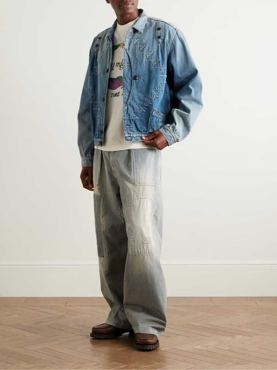 kapital thunderbird denim blouson jacket