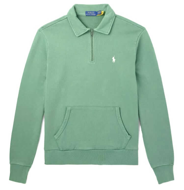 polo ralph lauren half-zip sweatshirt