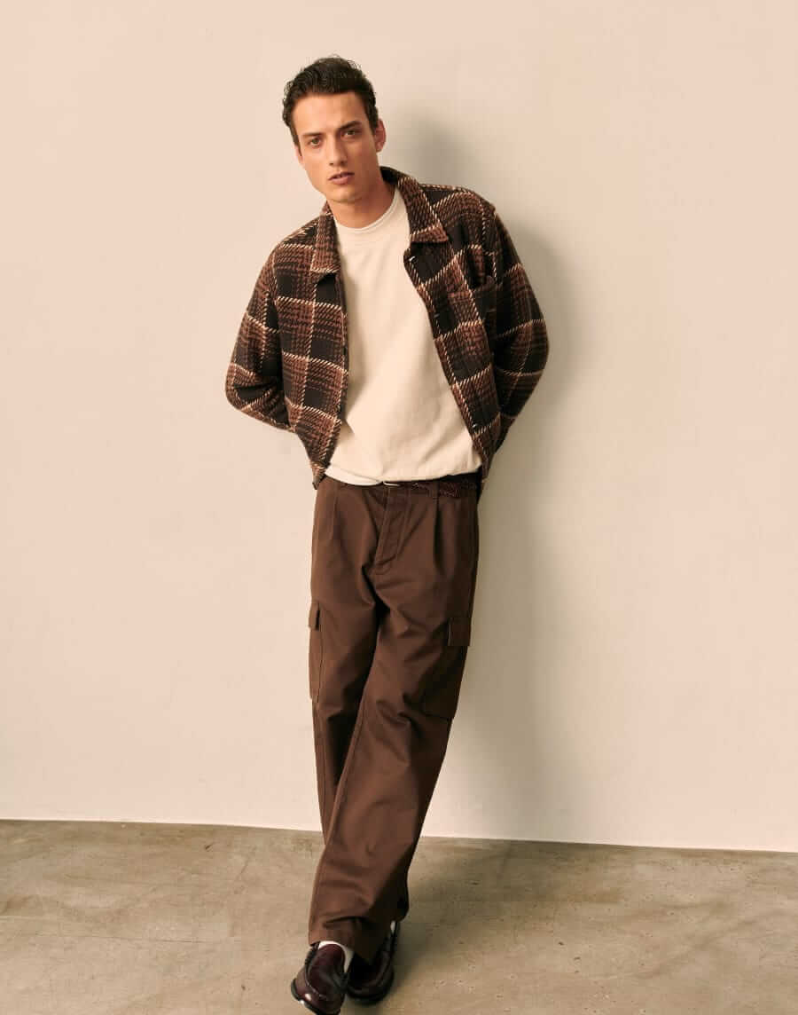 Mens' fall espresso colored outfit