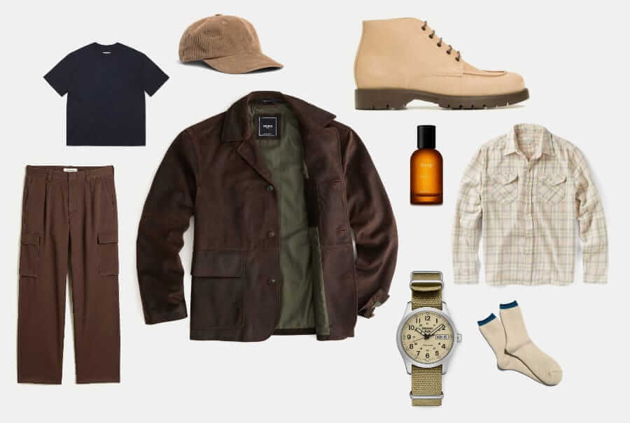 Men's fall espresso colored outfit inspiration