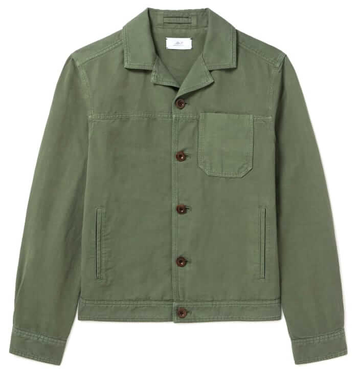 Mr P. Garment-dyed cotton and linen jacket