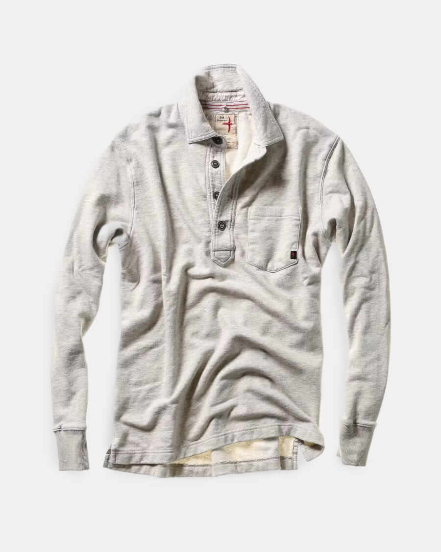 relwen frenchloop long-sleeve polo