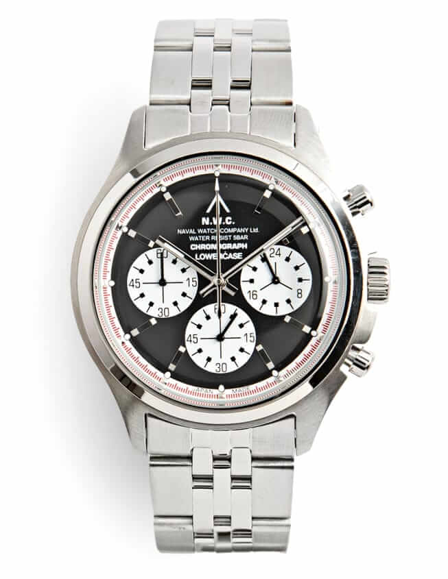 naval watch co vintage-inspired chronograph