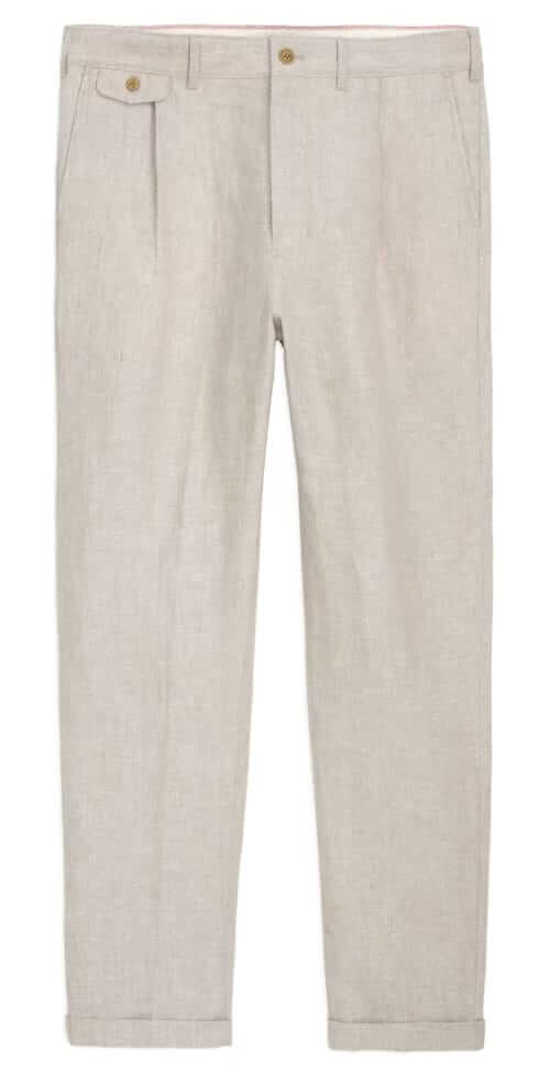 alex mill standard pleated linen pant