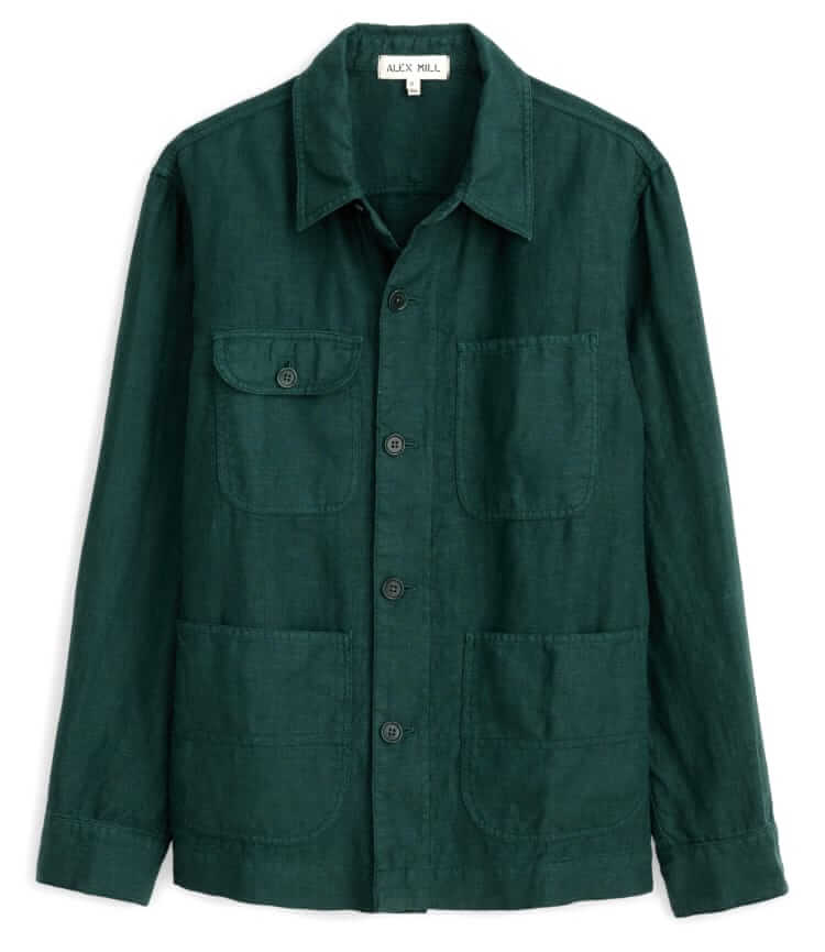 alex mill linen chore coat