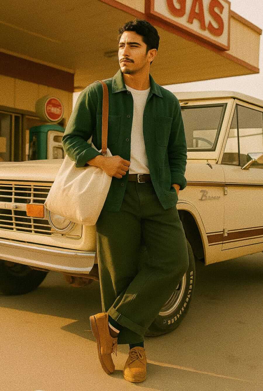 Men's road trip outfit