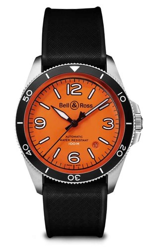 Bell & Ross BR V2-92 Orange Limited Edition Automatic Stainless Steel Watch