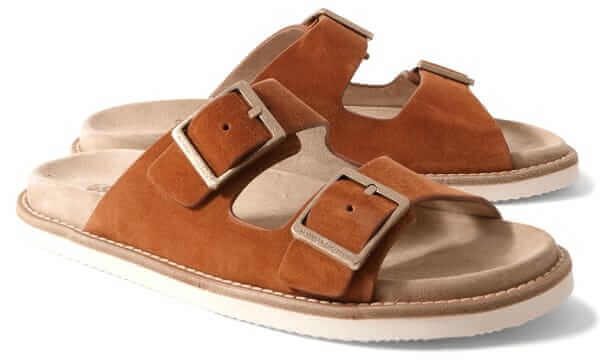 Brunello Cucinelli Buckled suede sandal