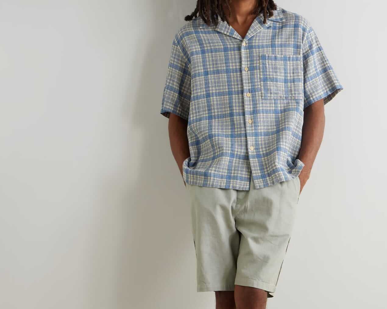folk anniversary checked shirt