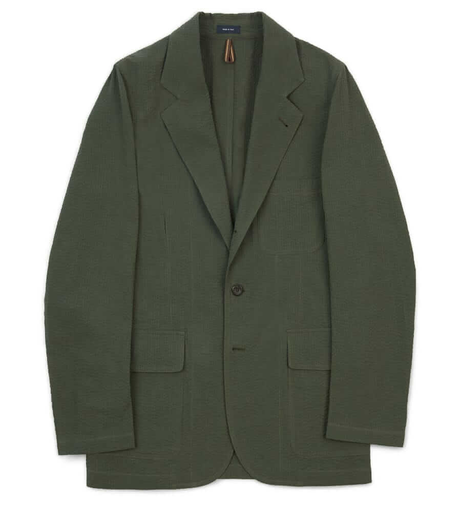 drake's italian seersucker jacket
