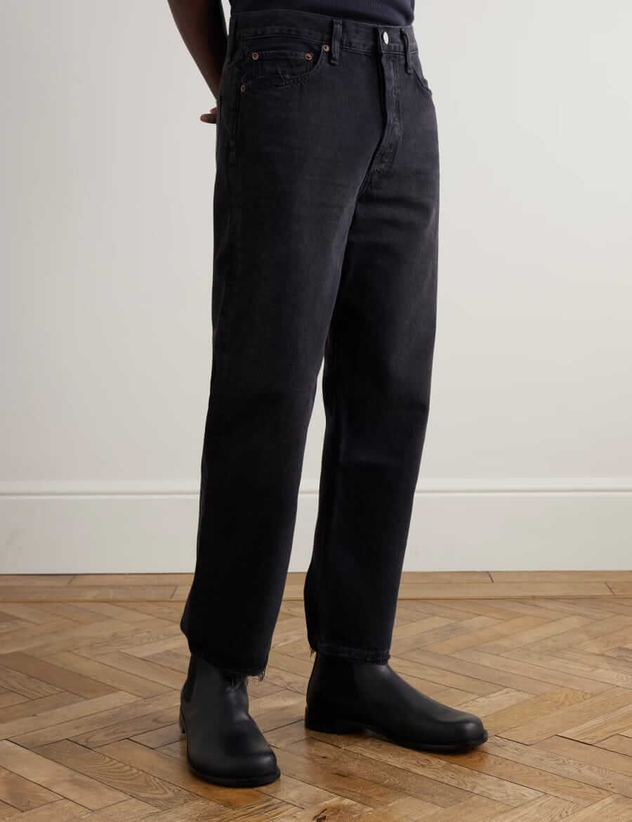 agolde '90s straight-leg distressed jean