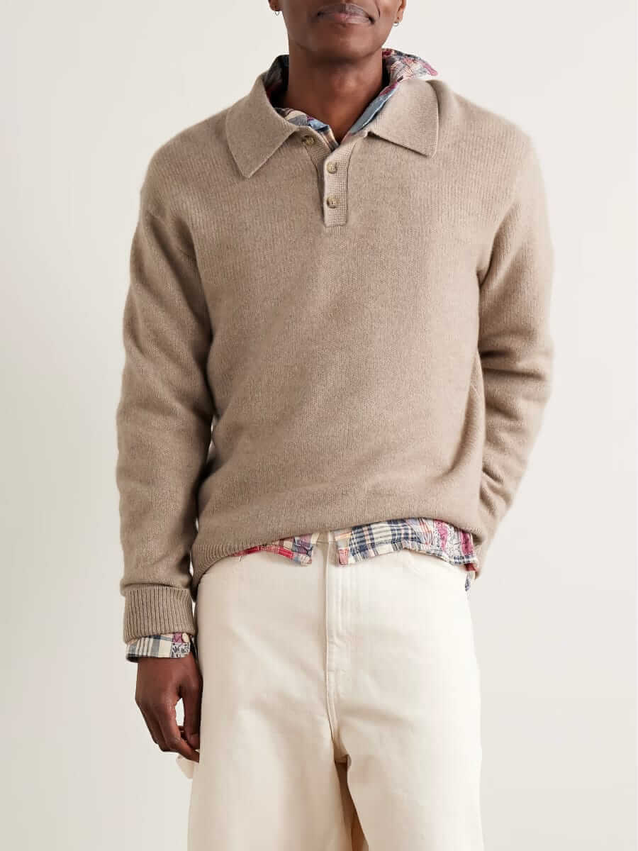 guest in residence allday cashmere polo shirt
