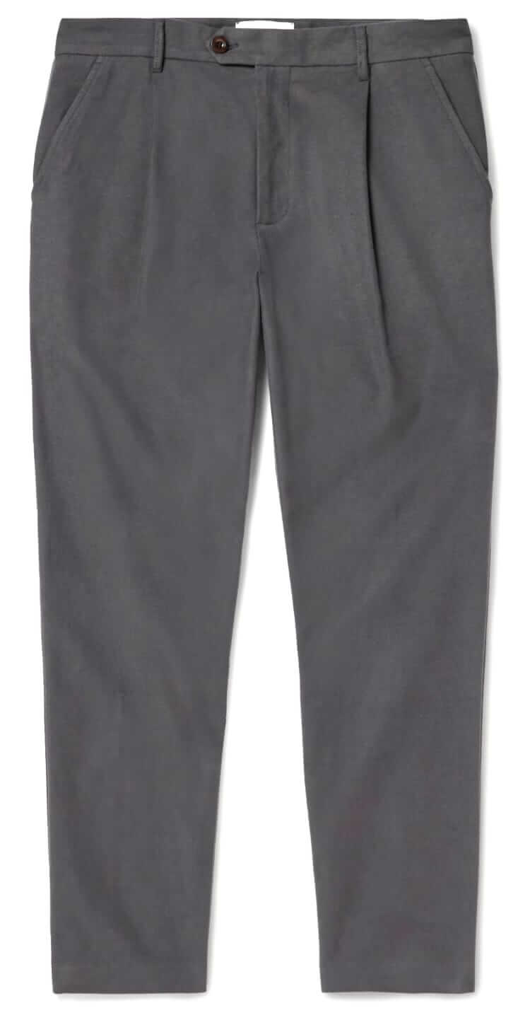 mr p daniel tapered moleskin trouser