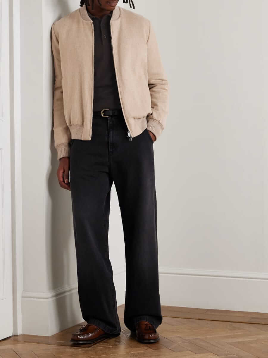 mr p padded bomber jacket