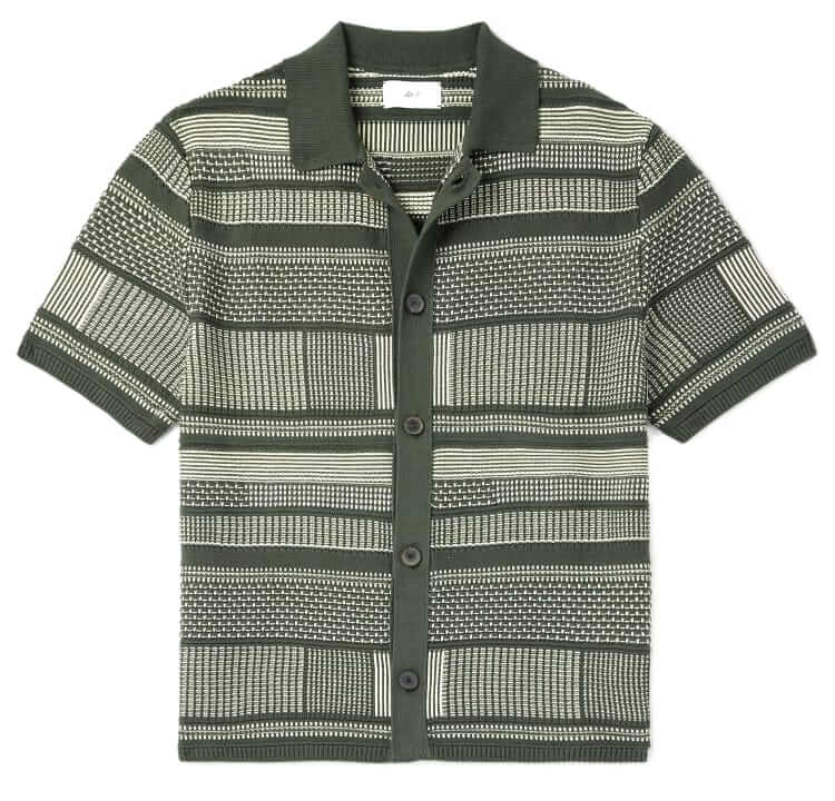 mr p striped knit shirt