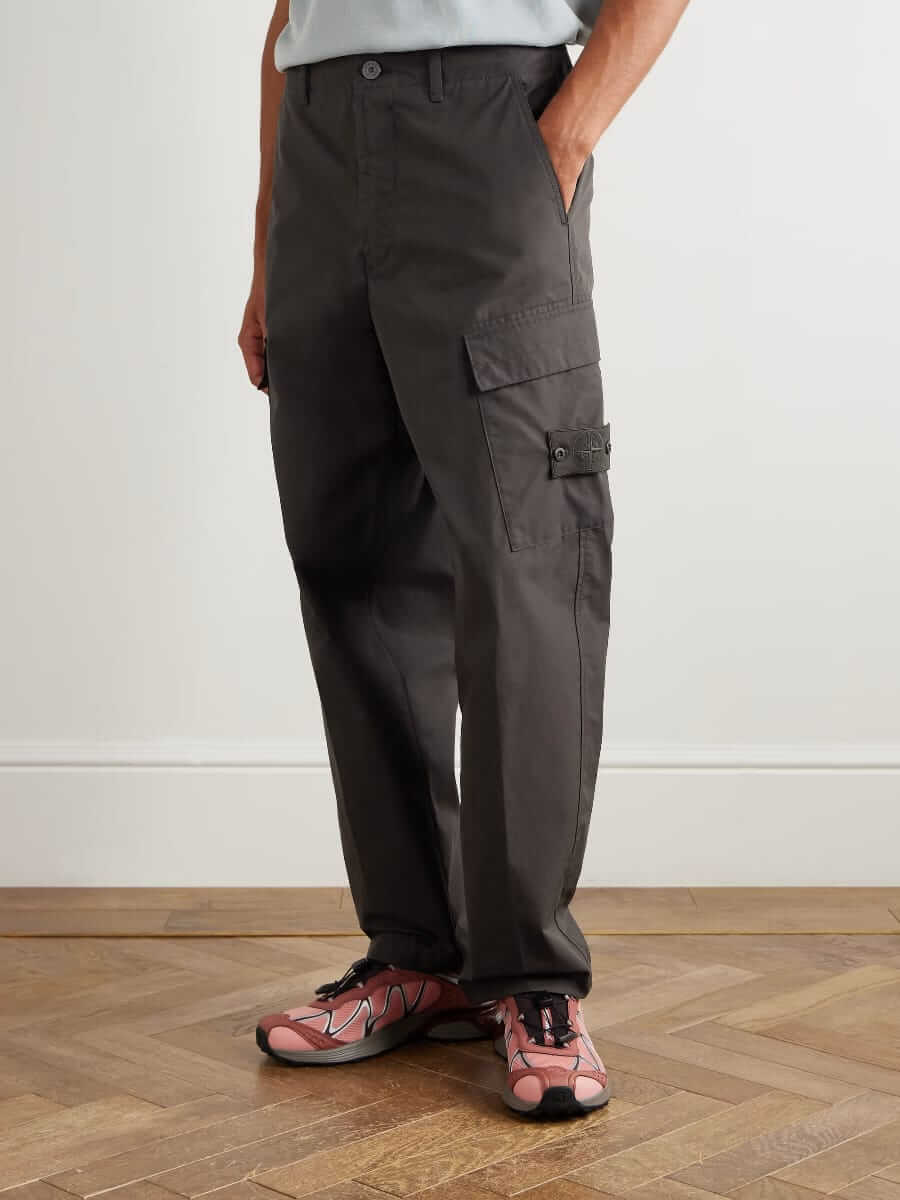 stone island straight-leg cargo trouser