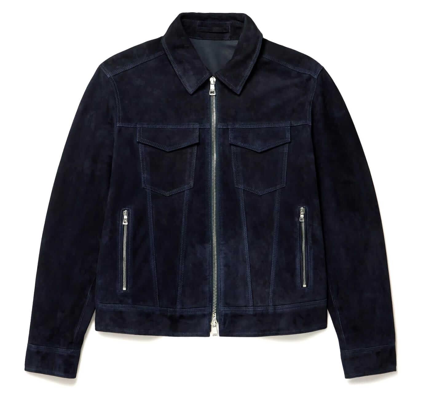 Mr P. Suede trucker jacket
