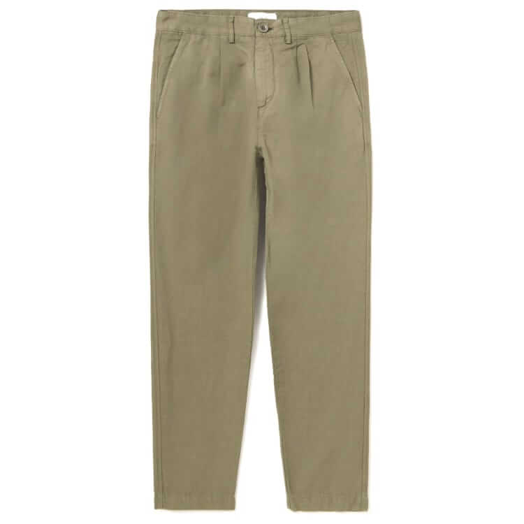 Mr P. Garment-Dyed Pleated Trouser