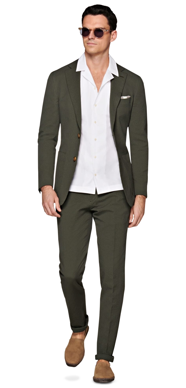 Suitsupply Stretch Overdyed Seersucker Suit