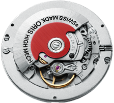 Oris watches red winding rotor