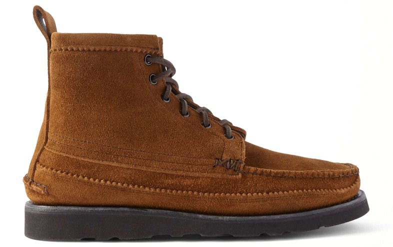 Yuketen Maine Guide 6-Eye Textured-Leather Boot