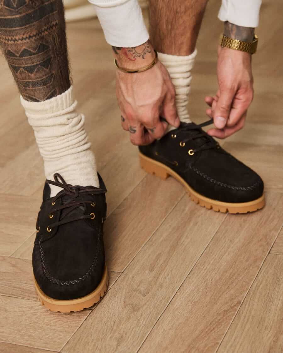 vinny's aztec boat shoe