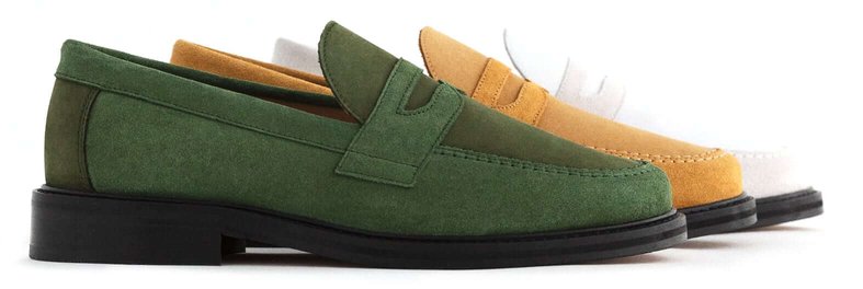Aime Leon Dore Suede Penny Loafers
