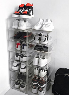 Sneakerhead Joel Mcloughlin proudly shows off his collection in Boxxinc boxes